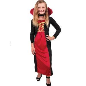 New Youth Girls Kangaroo Halloween Victorian Vampire Countess Costume Sz M 8-10